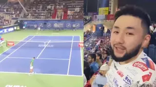 Казахстанский блогер на весь корт оскорбил Новака Джоковича