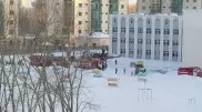 Пожарные окружили школу в Нур-Султане