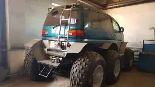 Шестиколесный вездеход собрал из Mitsubishi житель Актобе