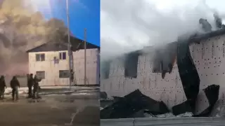 Общежитие сгорело в Нур-Султане