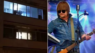 "Ответ итальянцам". Астанчанин устроил концерт на балконе