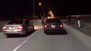 Ночные гонки на BMW сняли на видео в Капшагае