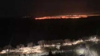 Огромный пожар уничтожил дачи в Павлодаре