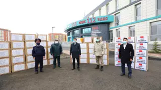 В Актобе прибыл груз гуманитарной помощи