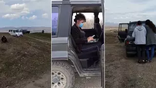 Сельчане в Алматинской области едут "на бугор" за Интернетом