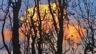 Невероятное "огненное" облако запечатлели алматинцы