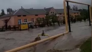 Несколько поселков затопило в Туркестанской области, а в Шымкенте - микрорайон