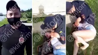 Жесткое задержание отдыхающей сняли на видео в российском Сургуте