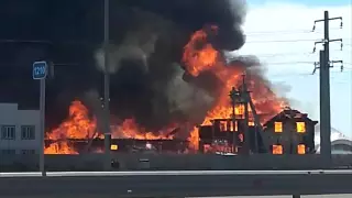 База отдыха загорелась в пригороде Нур-Султана