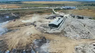 Пожар на мусорном полигоне близ Алматы локализовали