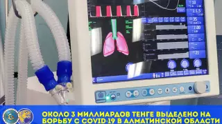 Около 3 миллиардов тенге выделено на борьбу с COVID-19 в Алматинской области