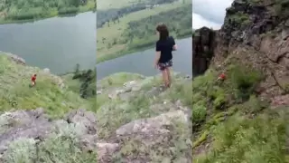 Туристка сорвалась с 50-метровой скалы, пытаясь сделать эффектное селфи