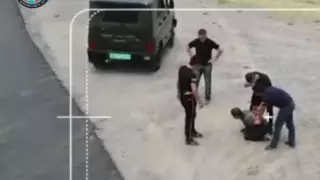 Беспилотник снял задержание нарушителя госграницы с Кыргызстаном