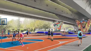 Под еще одним мостом в Нур-Султане появится спортивная зона