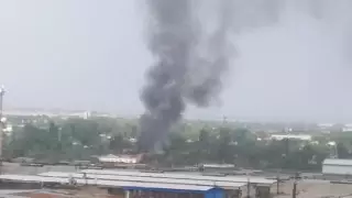 Пожар произошел в Алматы