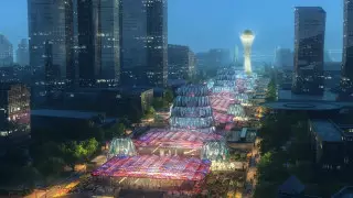 Появились новые эскизы купола в центре Нур-Султана