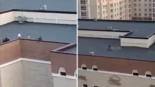 Опасные игры детей на крыше многоэтажки сняли на видео в Нур-Султане