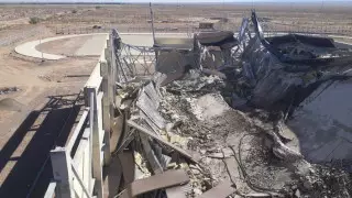 Строящийся спортивный комплекс рухнул в Чундже