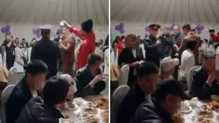 Шоумен в костюме полицейского подшутил над гостями тоя