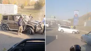 Водитель Gelandewagen погиб в ДТП на ВОАД в Алматы