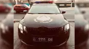Полицейское авто с "VIP-номером" сфотографировали в Жамбылской области
