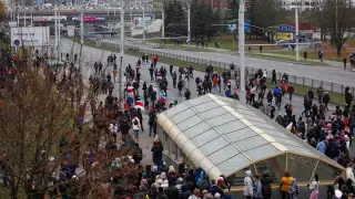 Силовики применили газ против протестующих в Минске