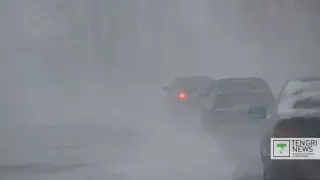 Трассу закрыли в Алматинской области из-за погоды