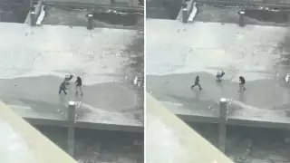 Дети устроили каток на крыше строящегося здания в Актау