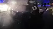Водитель загорелся вместе с автомобилем в Павлодаре