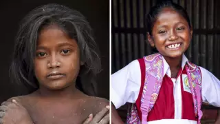 15 снимков до и после. Фотограф спасает детей от изнурительного труда, отправляя их в школу