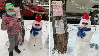 Удивительная история снеговика от Монти растрогала алматинцев