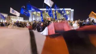 Толпа в центре Минска требует отставки Лукашенко