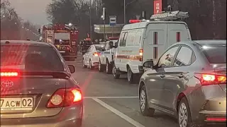 Стала известна причина установки оцепления в центре Алматы