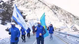 Спортивную эстафету провели акжоловцы