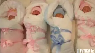 Четверняшки родились в Актау