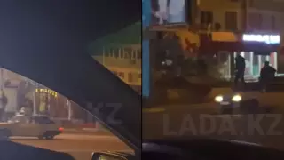 Прокатившихся на крыше и капоте авто задержали в Актау