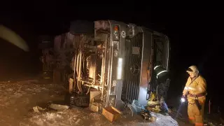 От гибели в мороз спасли пострадавшего в ДТП водителя в ВКО