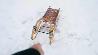 Мужчина украл санки, чтобы покататься как в детстве