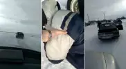 Погоню за автоугонщиками сняли на видео полицейские