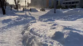 Петропавловск утонул в сугробах
