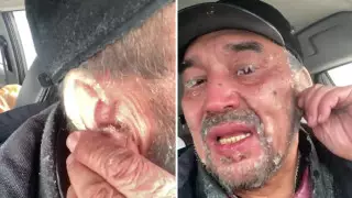 "Ухо замерзло": в Казнете обсуждают видео с замерзшим водителем