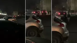 "Похищение" девушки на Lexus сняли на видео в Шымкенте