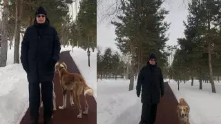 В Сети появилось фото Токаева на прогулке с тазы