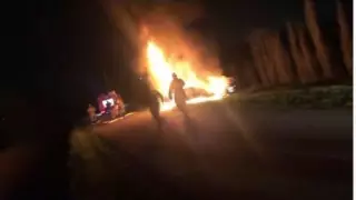 Труп мужчины нашли в сгоревшей машине в Шымкенте