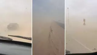 Мангистау снова накрыла пыльная буря