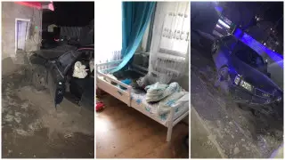 Ребенка завалило кирпичами: Водитель выбил стену в частном доме в Павлодаре