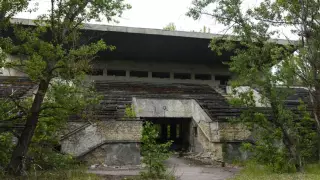 Как выглядит главный стадион Чернобыля через 35 лет после катастрофы