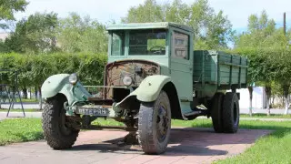 Раритетный грузовик времен ВОВ восстановили в Павлодаре