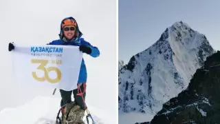 Максут Жумаев покорил пик Лобуче в честь 30-летия независимости Казахстана