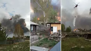 37 жилых домов сгорело при крупном пожаре в Риддере